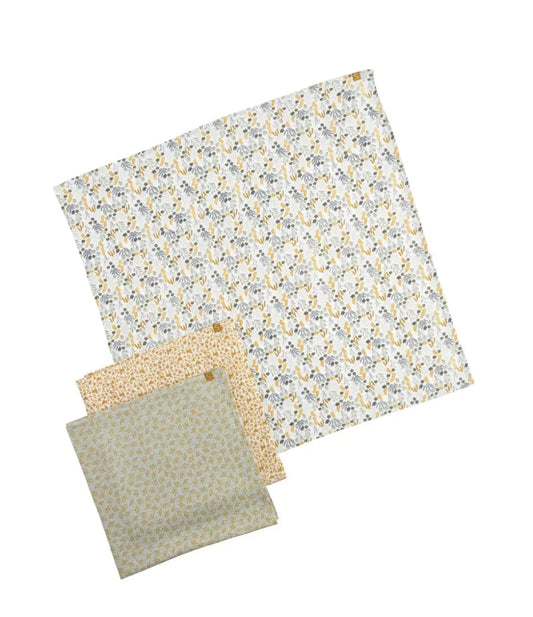 Boîte de 3 langes bio - PROMENONS NOUS BB Cigogne