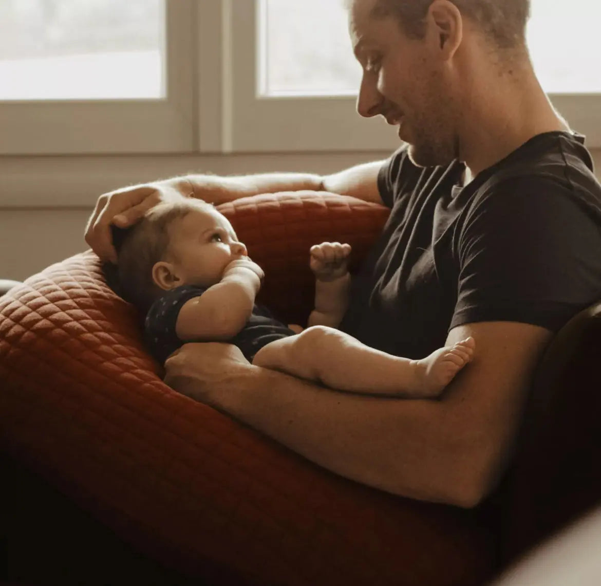 Coussin Allaitement BIG FLOPSY BEABA - BRIQUE Beaba