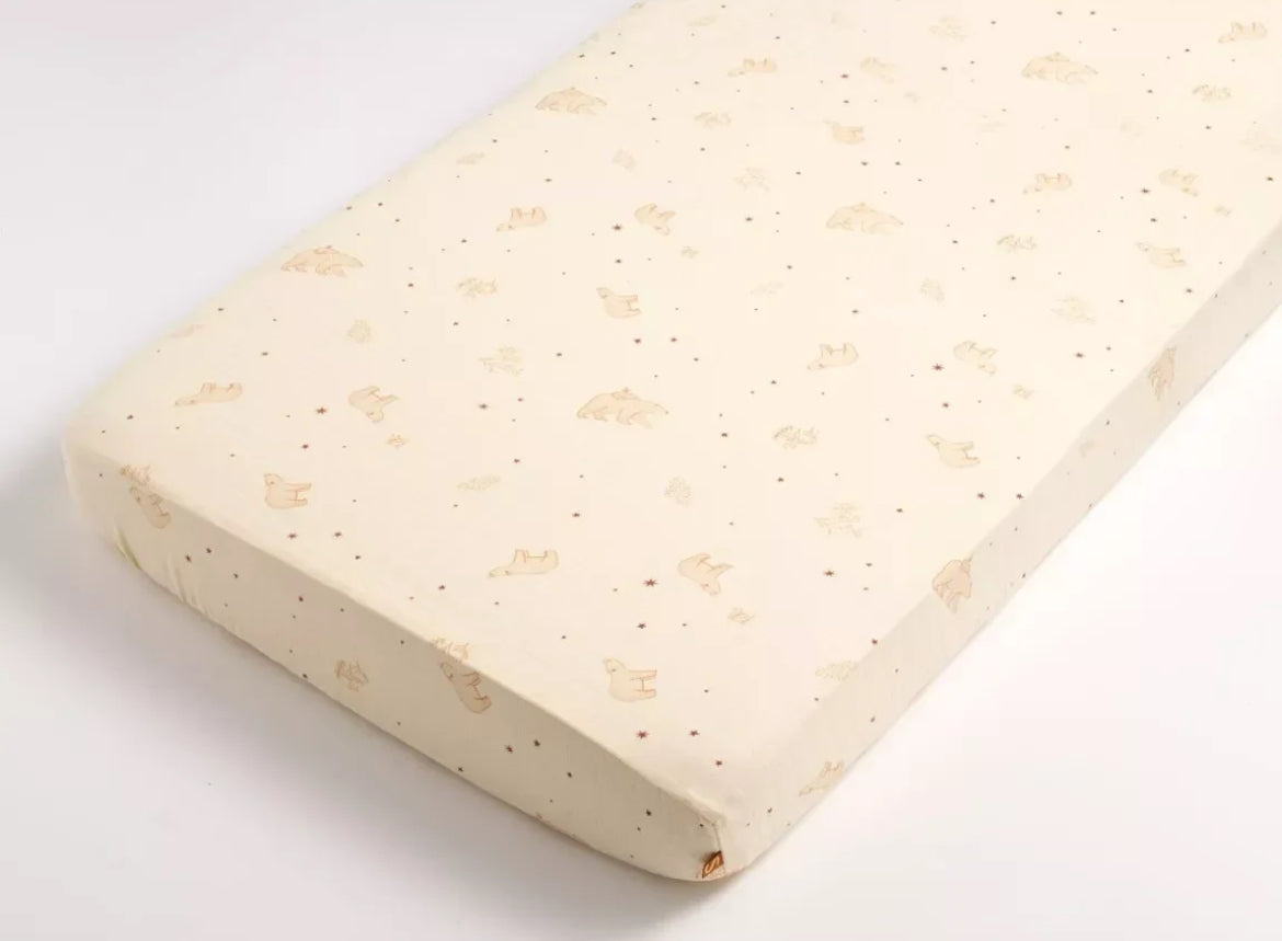 Lot de 2 draps housse bio - ORSINO BB Cigogne