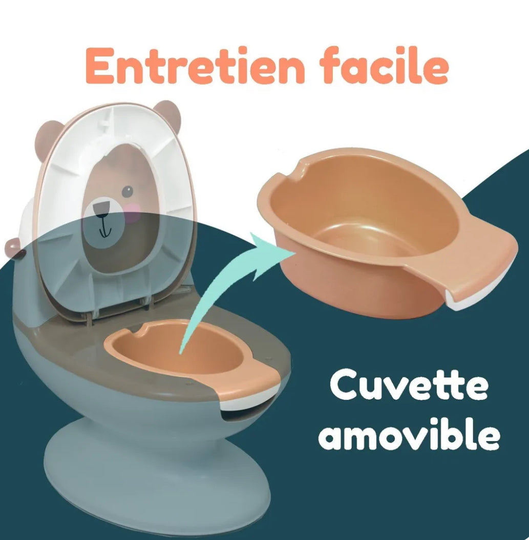 Pot Mini toilette bébé - Ourson Looping