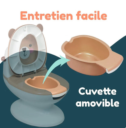 Pot Mini toilette bébé - Ourson Looping