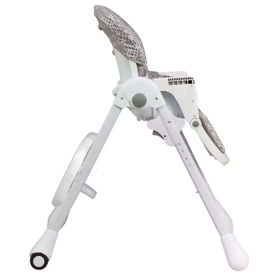 Chaise Haute - Grise à Motif Looping