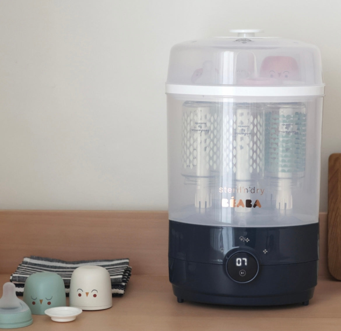BEABA , Stéril'express évolutif 2 en 1 night blue : Stérilisateur électrique vapeur