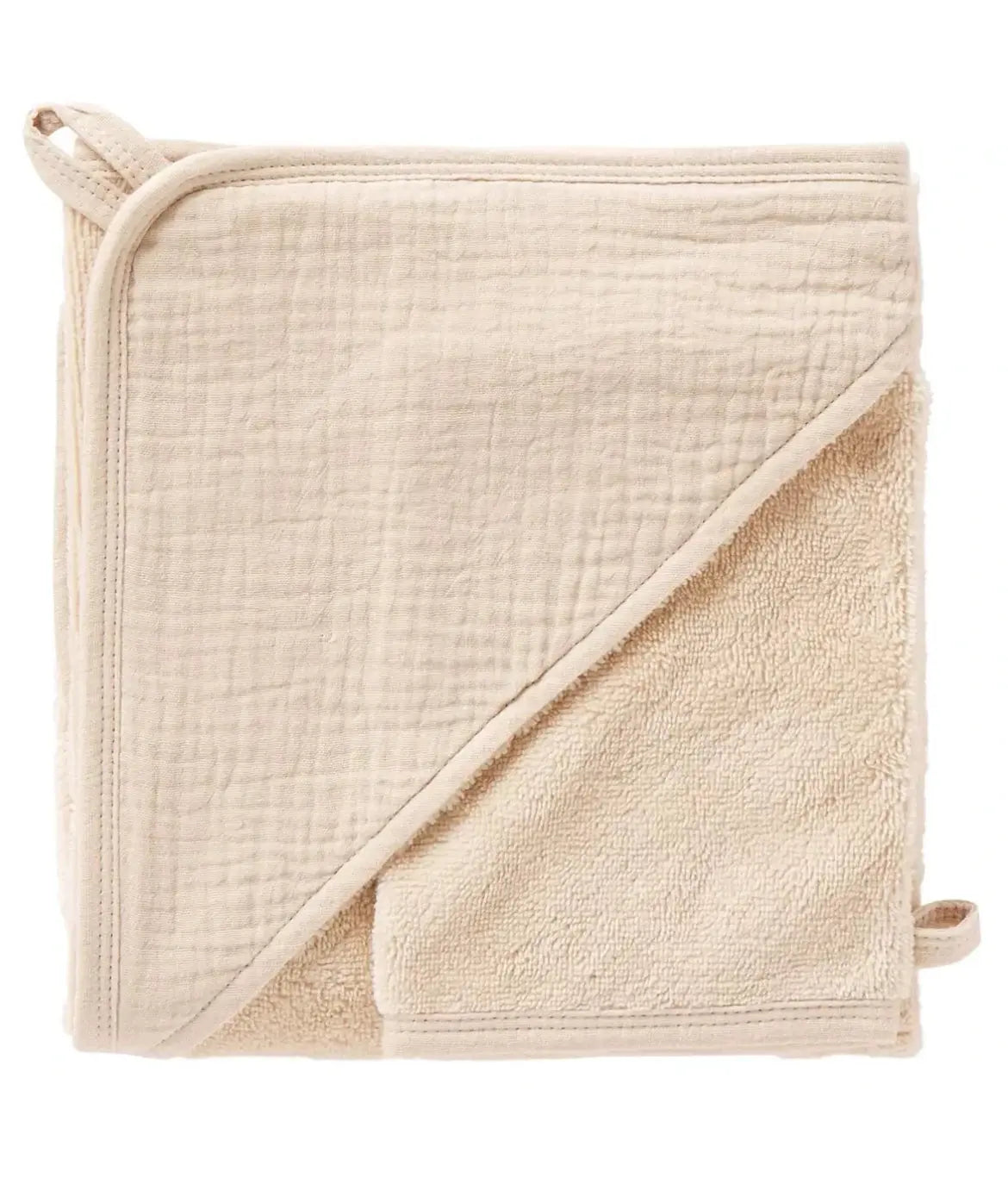 Cape de bain en bambou (avec gant) - ROSE BB&co
