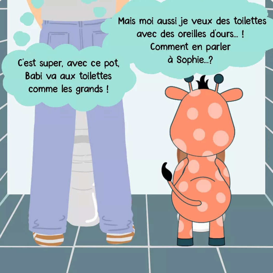 Pot Mini toilette bébé - Ourson Looping