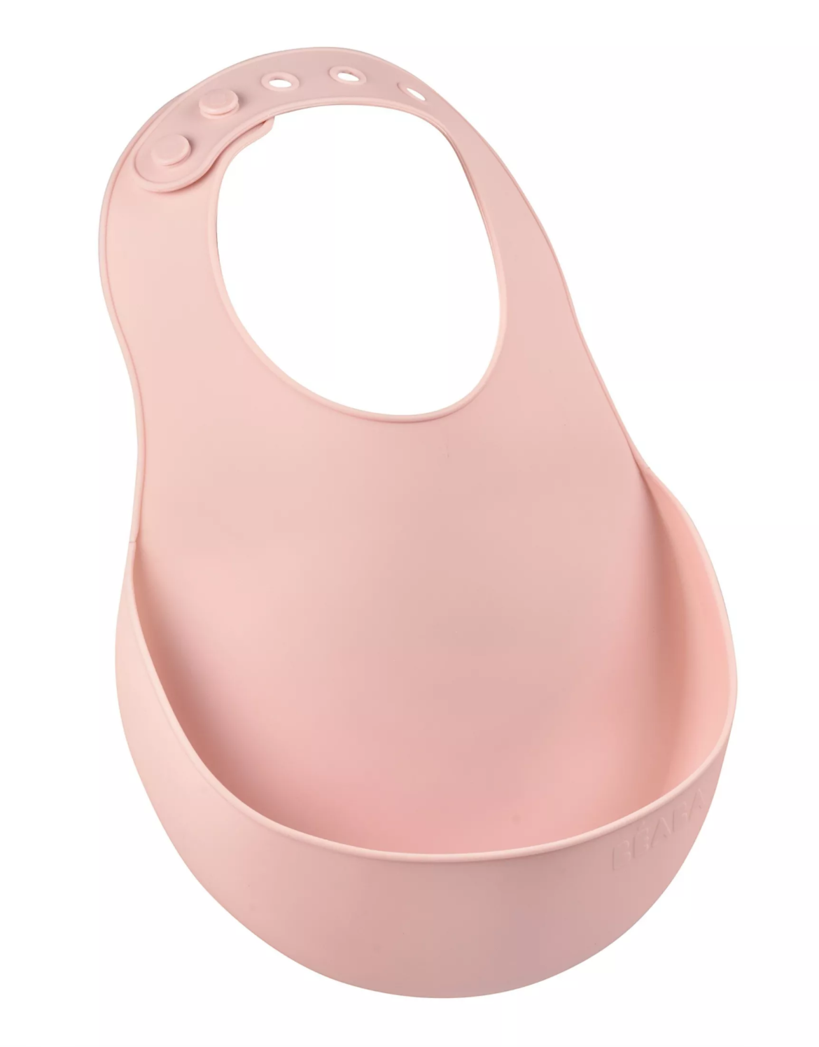 Bavoir silicone BEABA - ROSE BB Cigogne