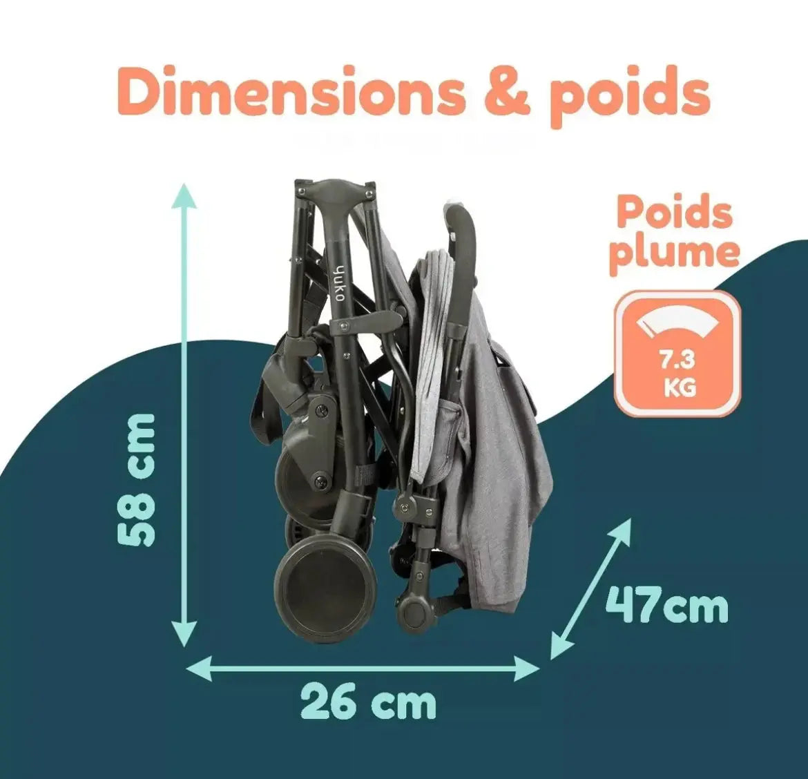 Poussette compacte - YUKO PLATINIUM Looping