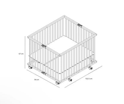 Parc carré - GABY VERNIS NATUREL COMBELLE