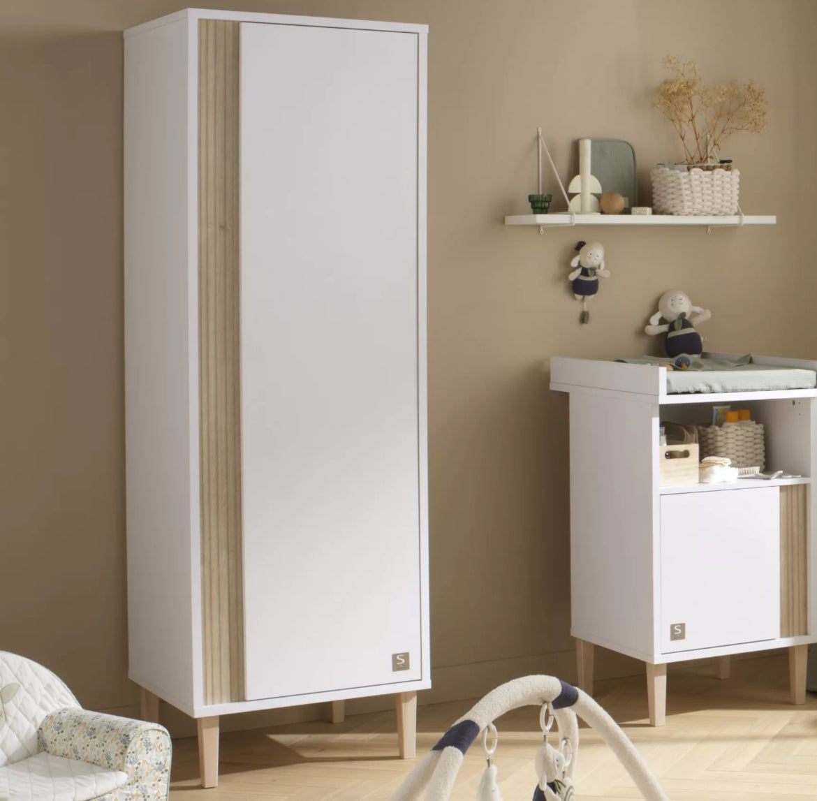 ARMOIRETTE 1 PORTE PALOMA BB Cigogne