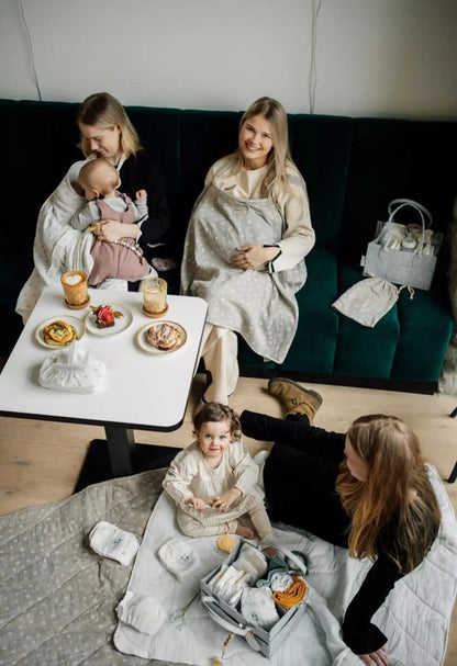 Couverture d'allaitement TISU, CREME DAISY Tisu baby