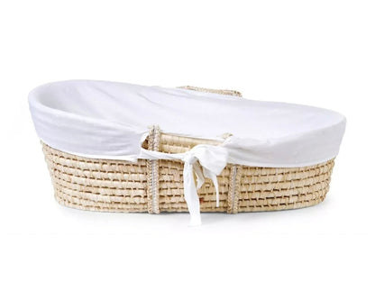 CHILDHOME, Panier moise  + matelas + habillage jersey -BLANC BB Cigogne