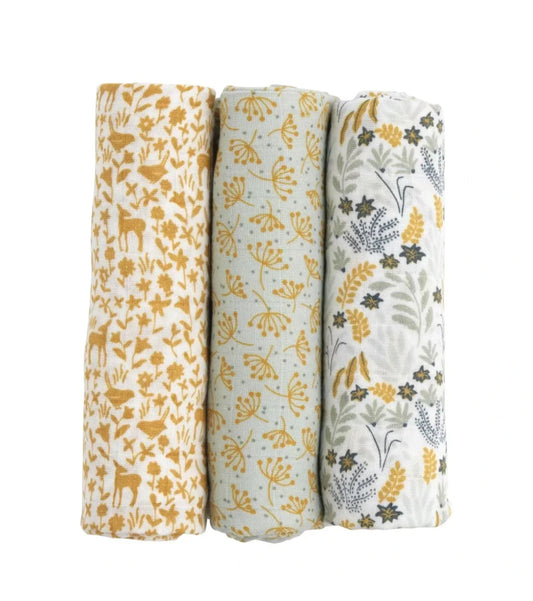 Boîte de 3 langes bio - PROMENONS NOUS BB Cigogne