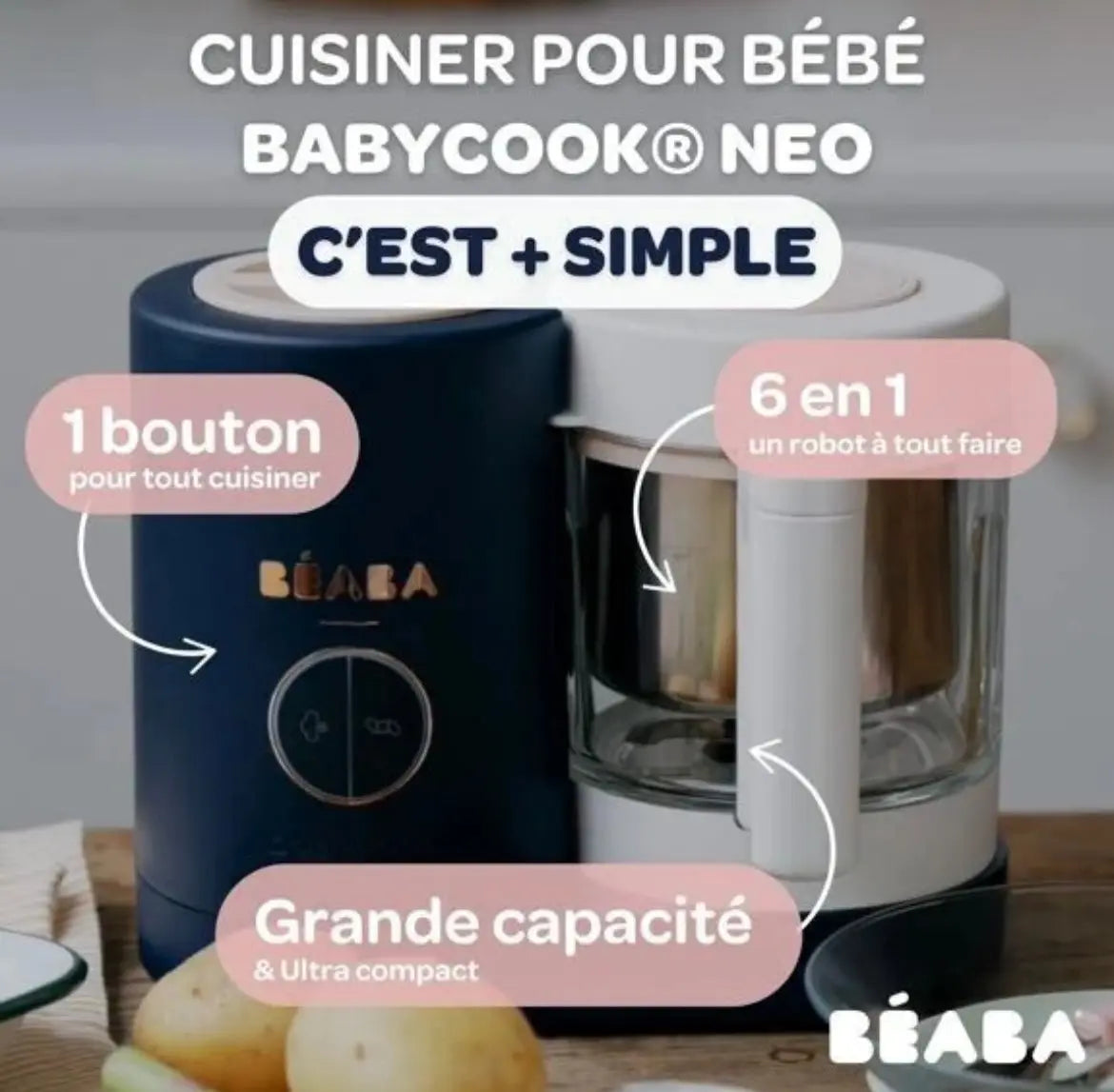 Babycook NEO- Bleu Nuit Beaba