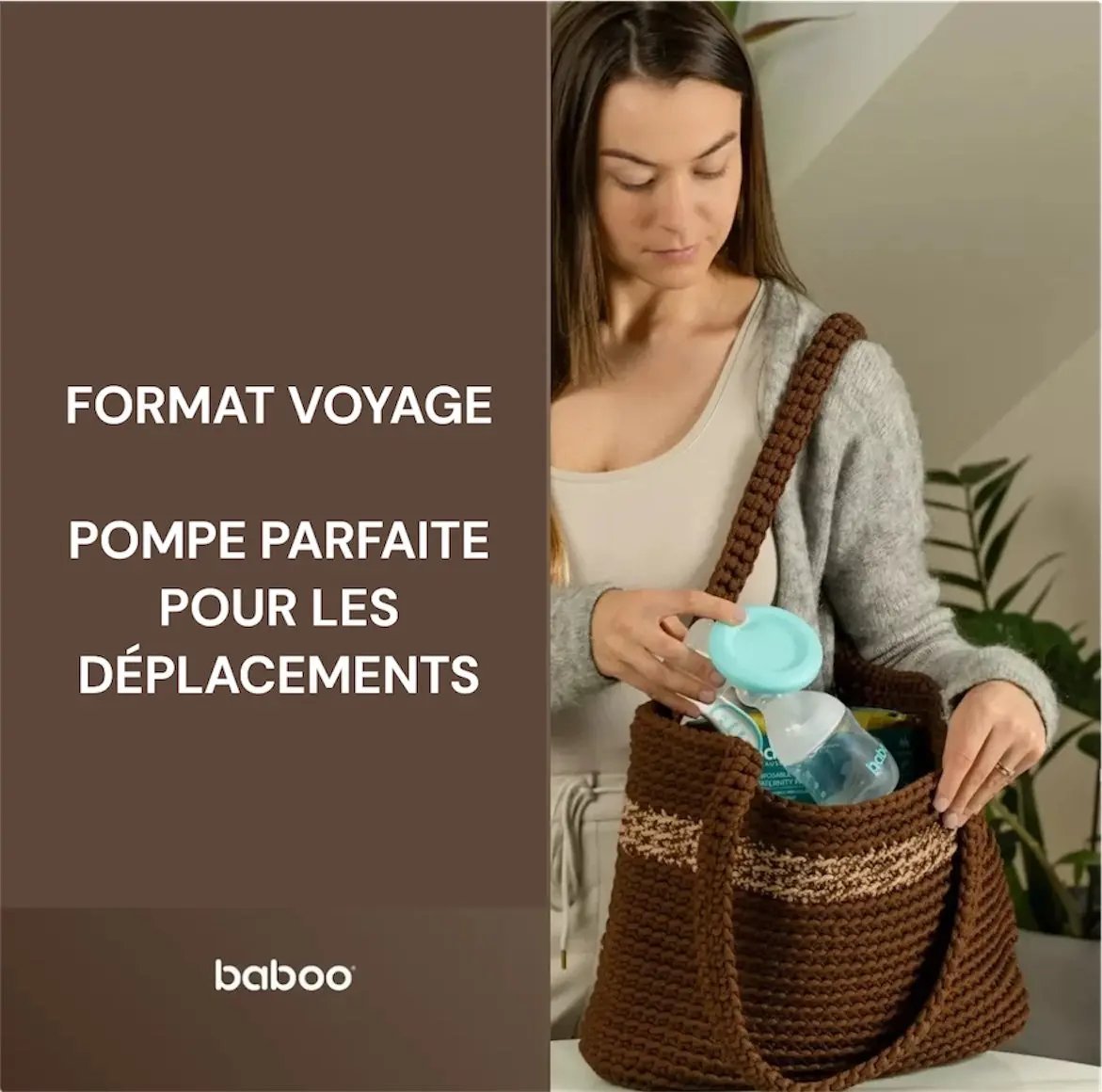 Tire-lait manuel BABOO avec 4 niveaux de puissance d'aspiration BB Cigogne