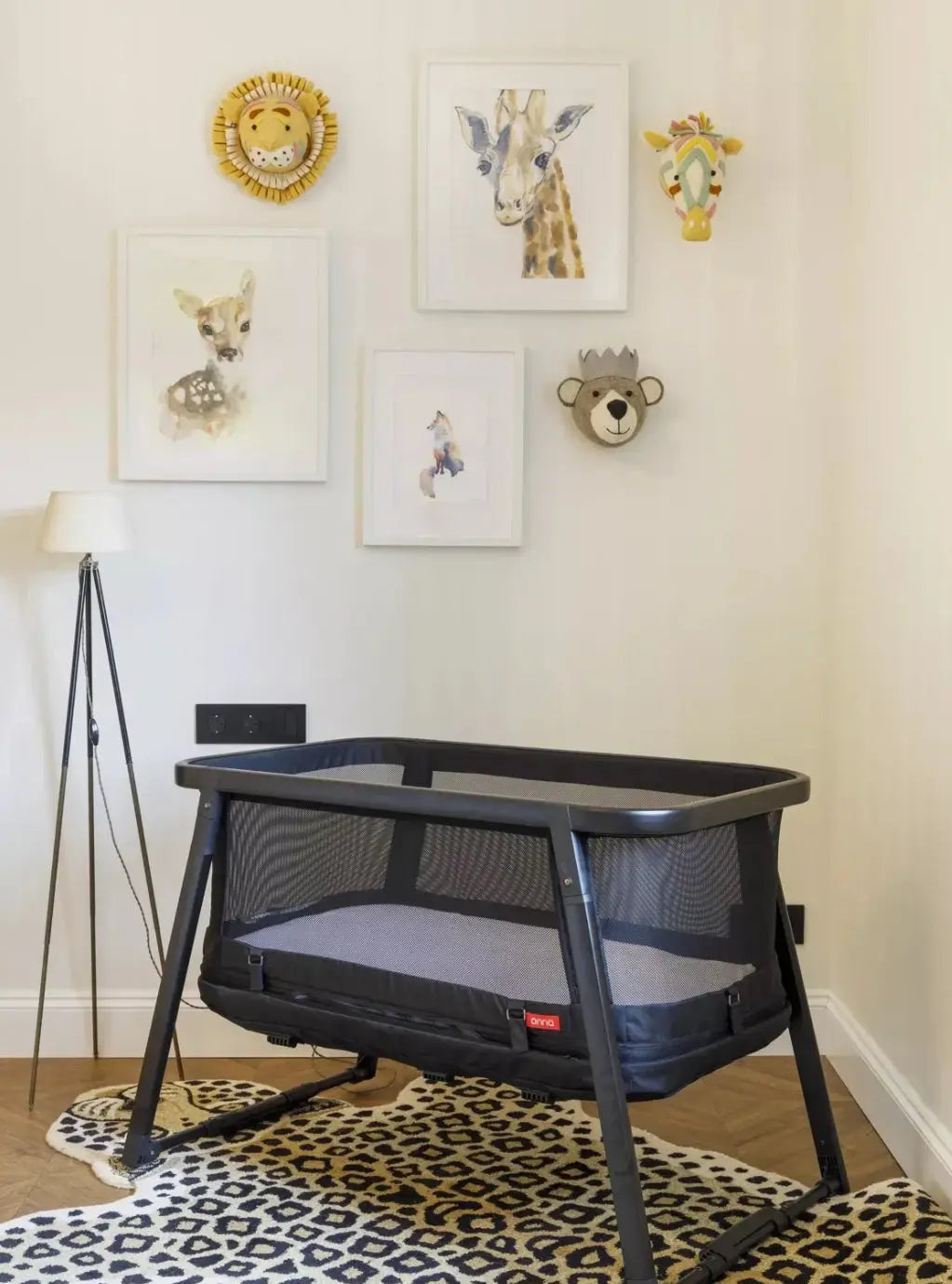 Lit bébé 4 en 1 - Noir Onna