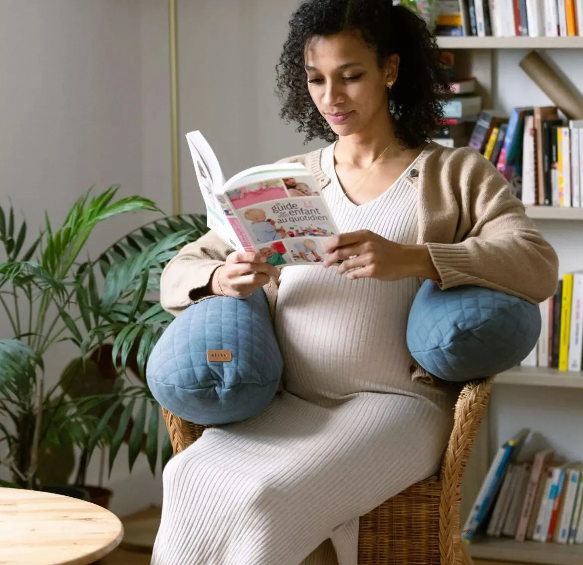 Coussin Allaitement BIG FLOPSY BEABA - GRIS MINERALE Beaba