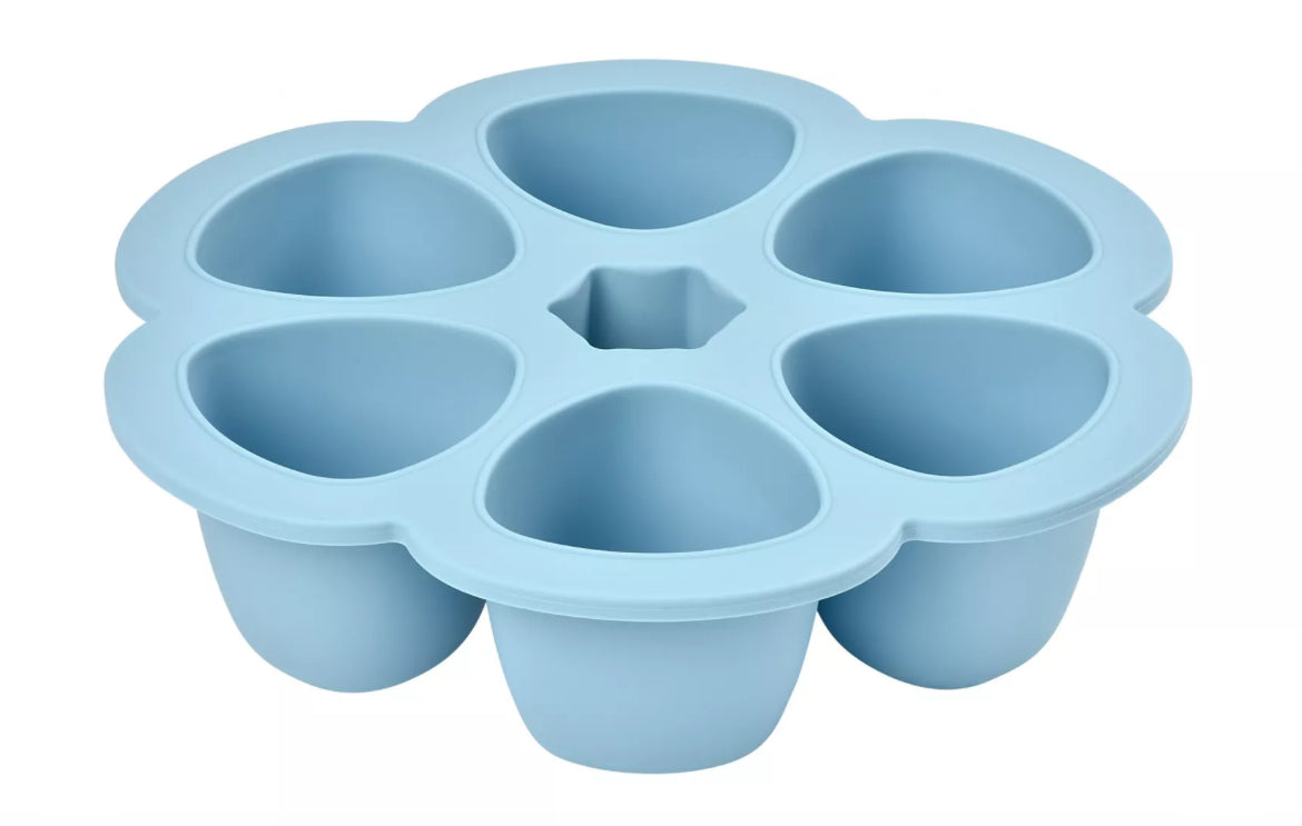 BEABA, Multiportions silicone 6 x 150 ml windy blue BB Cigogne