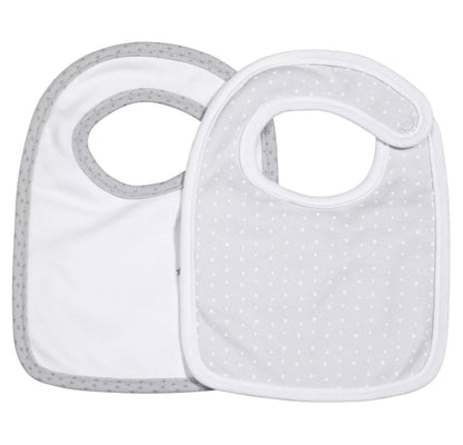 Lot 2 bavoirs - CELESTE BB Cigogne