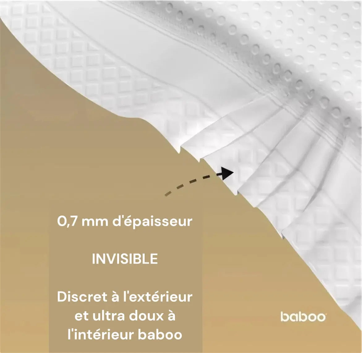 Coussinets d'allaitement jetables de qualité supérieure BABOO® (60 pièces) BB Cigogne