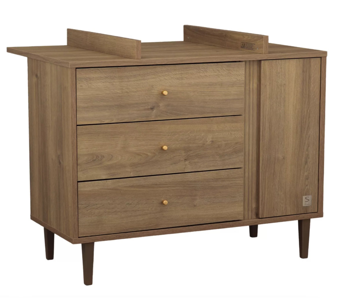 Commode 3 tiroirs et 1 porte Mokka Sauthon