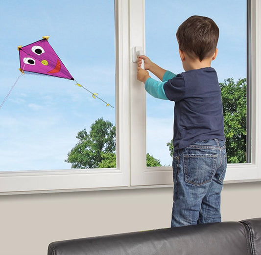 Serrure de porte fenêtre et balcon WinLock ( 3 pièces) - BLANC BB Cigogne