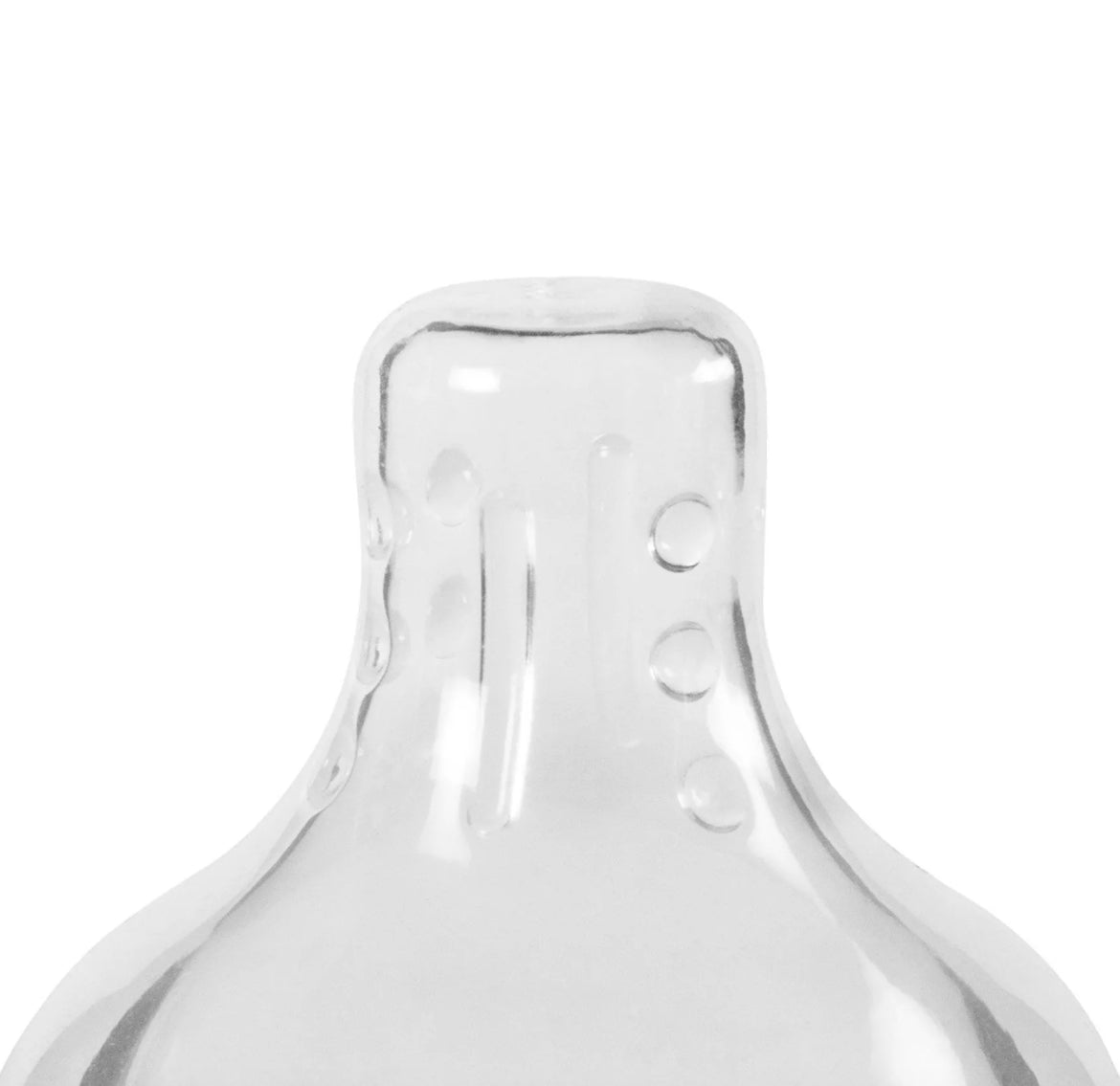 2 Tétines en silicone anti-colique avec technologie 3 valves, col large, liquides épais (6 mois et plus)