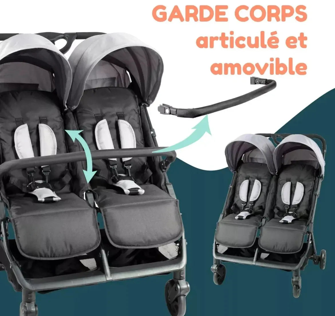 Poussette Double Looping