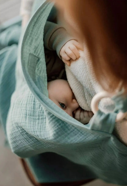 Couverture d'allaitement TISU, VERT SAUGE Tisu baby