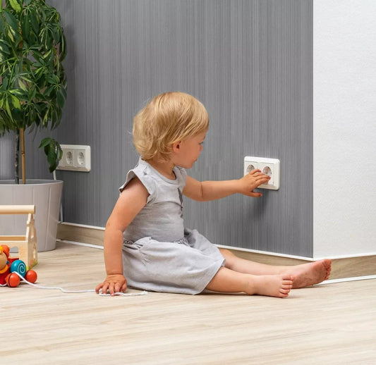 Protège-prise, à coller, blanc, 10 pièces - BLANC BB Cigogne