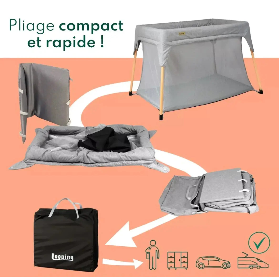 Lit parapluie naissance Looping