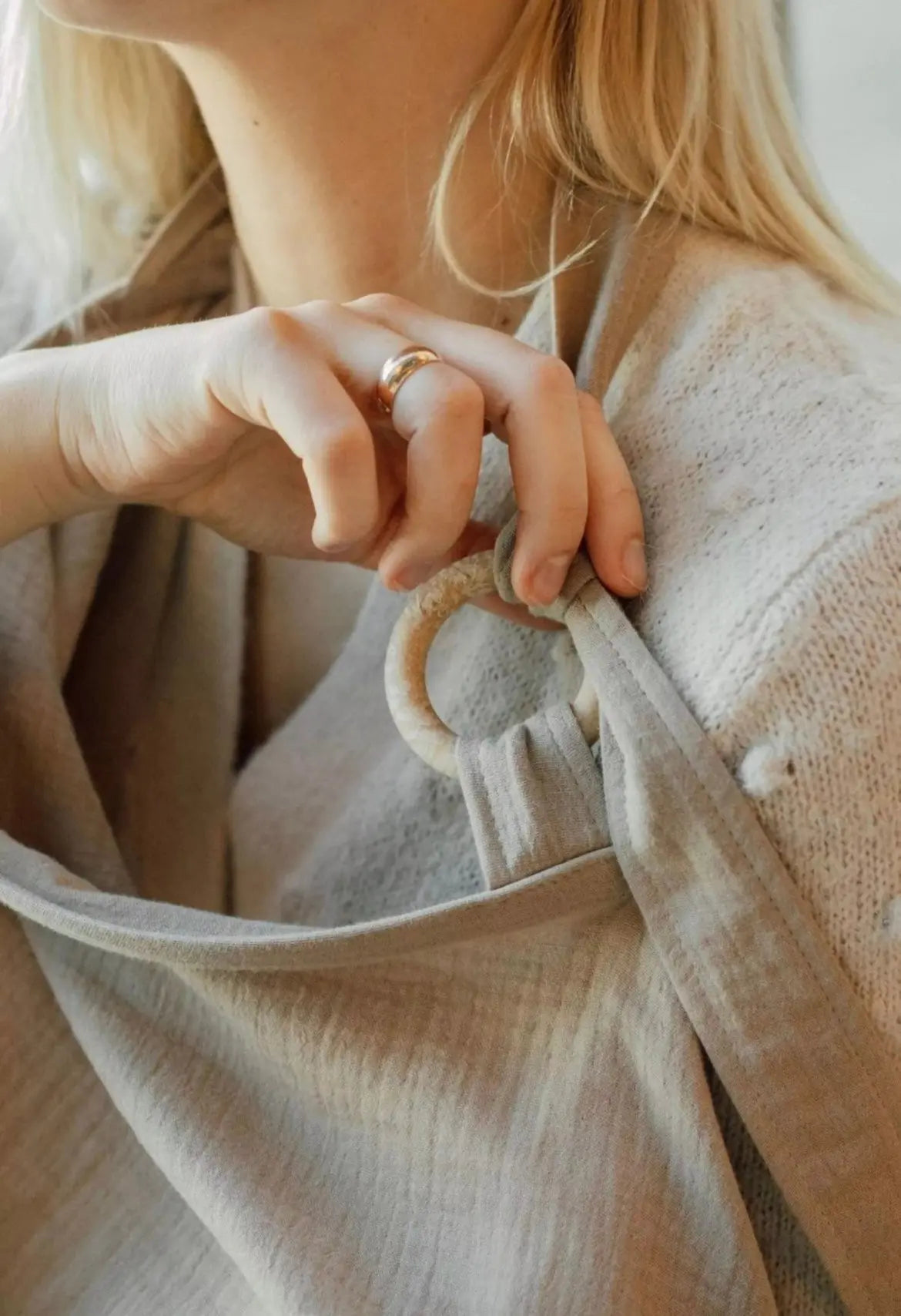 Couverture d'allaitement TISU, BEIGE AVOINE Tisu baby