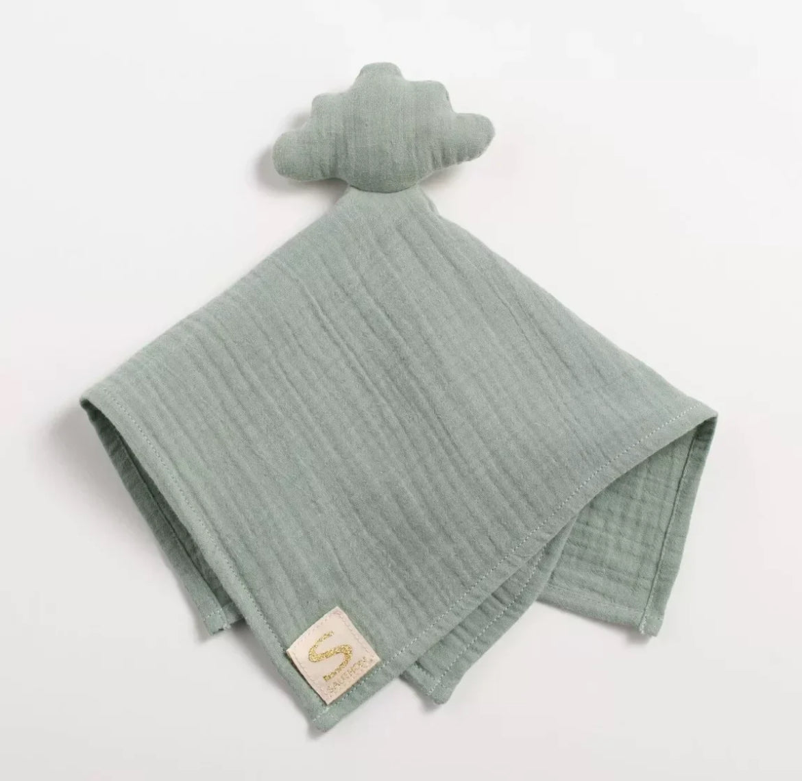 Gigoteuse bébé hiver en double gaze de coton et son doudou mouchoir - UNI SAUGE BB Cigogne