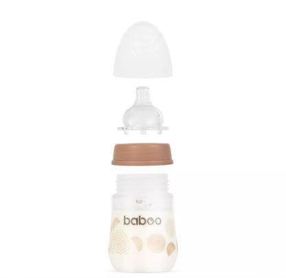 Biberon anti-colique 180 ml (0+ mois) Pêche - BABOO BB Cigogne