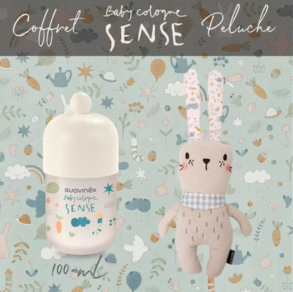 SUAVINEX, SET LAPIN ET COLOGNE SENSE 100ML BB Cigogne