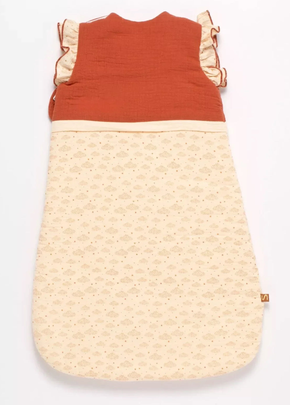 Gigoteuse bébé hiver à volants en double gaze de coton (Taille 0-6mois) - ORSINO BB Cigogne