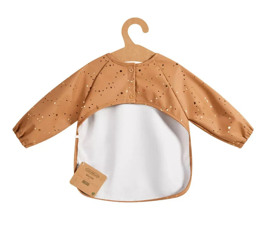 Bavoir tablier à manches Combelle - CAMEL BB Cigogne