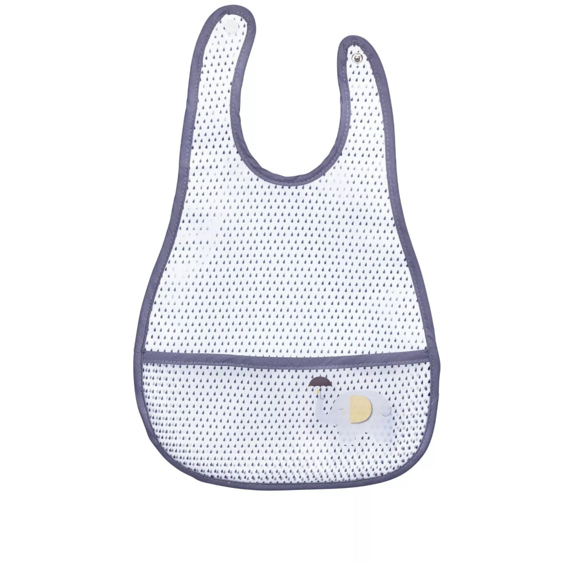 Bavoir plastifié - GRIS CLAIR BABYFAN