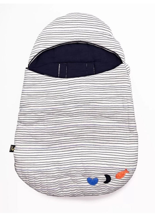 Nid d'ange 5 attaches - BABY SAILOR BB Cigogne