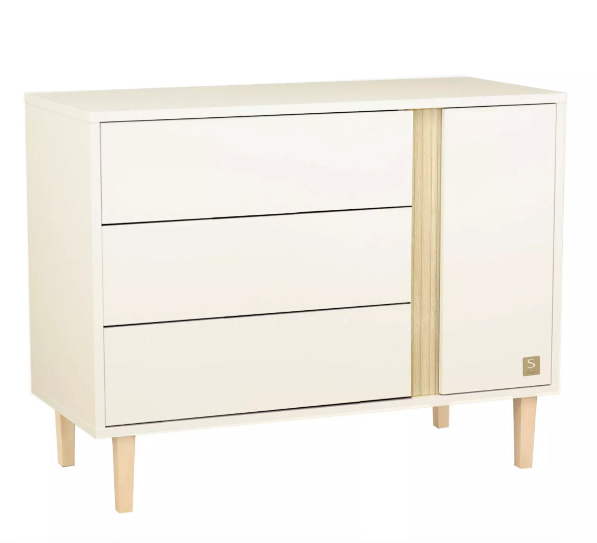 COMMODE 3 TIROIRS 1 PORTE PALOMA BB Cigogne