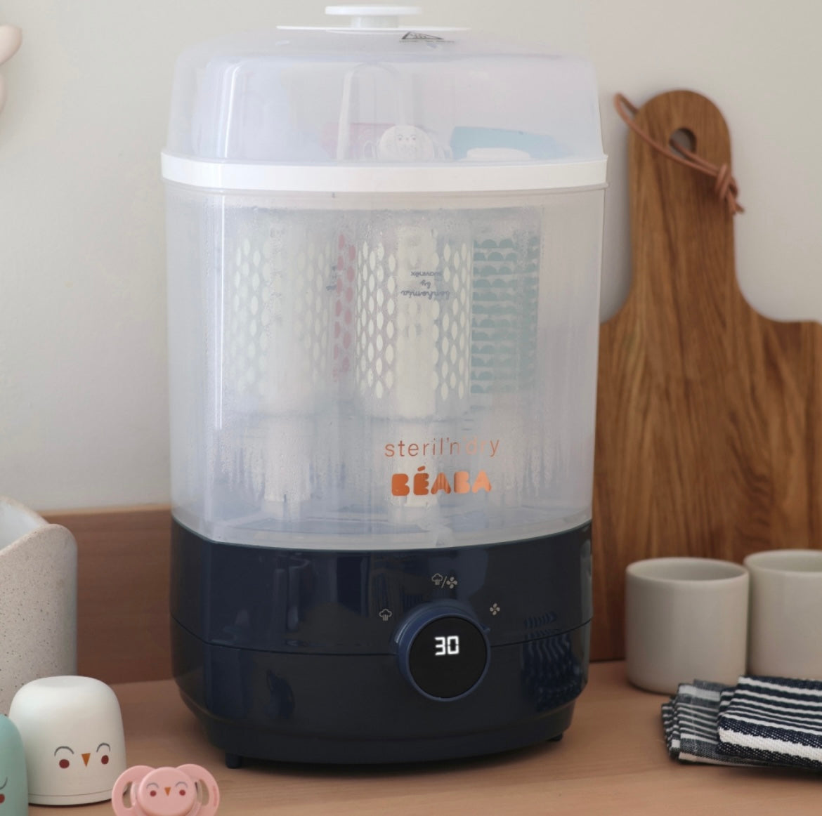 BEABA , Stéril'express évolutif 2 en 1 night blue : Stérilisateur électrique vapeur