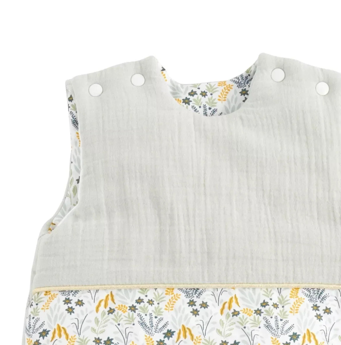 Gigoteuse ouatinée (Taille 0-6mois) - MOTIF VEGETAL PROMENONS NOUS BB Cigogne