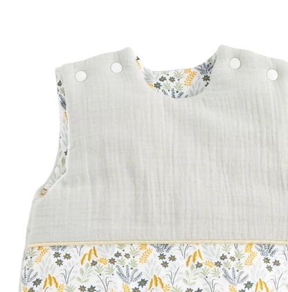 Gigoteuse ouatinée (Taille 0-6mois) - MOTIF VEGETAL PROMENONS NOUS BB Cigogne