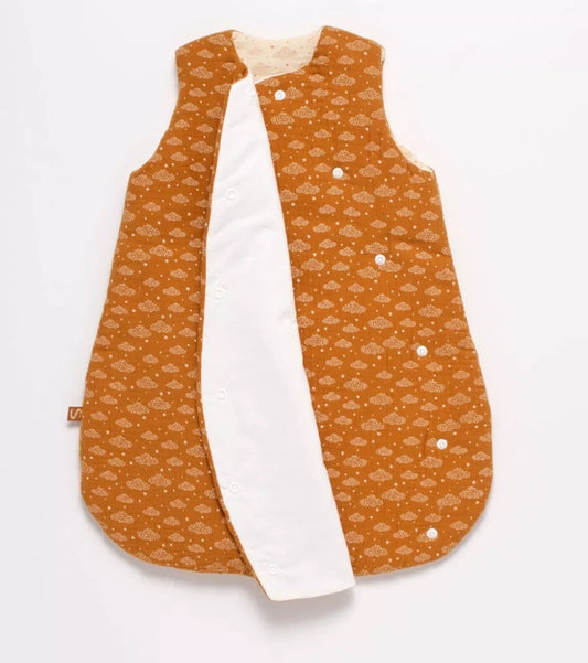 Gigoteuse bébé hiver croisée en double gaze de coton (Taille naissance) - ORSINO BB Cigogne