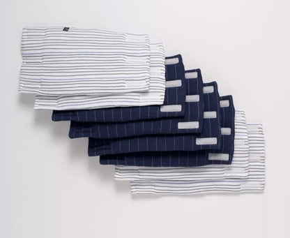 Protections de barreaux de lit en coton - MARINIERE BB Cigogne