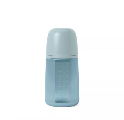Biberon en silicone 250ml - BLEU BB Cigogne