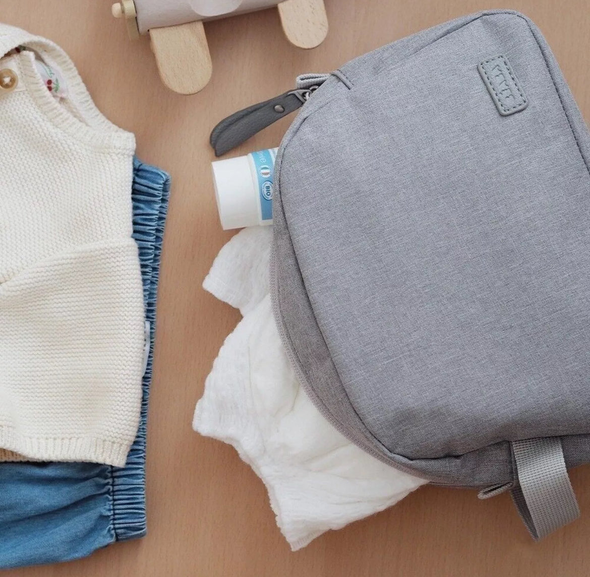 BEABA, Trousse de toilette - GRIS CHINE BB Cigogne