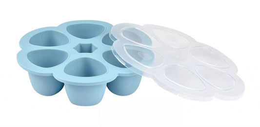 BEABA, Multiportions silicone 6 x 90 ml windy blue BB Cigogne