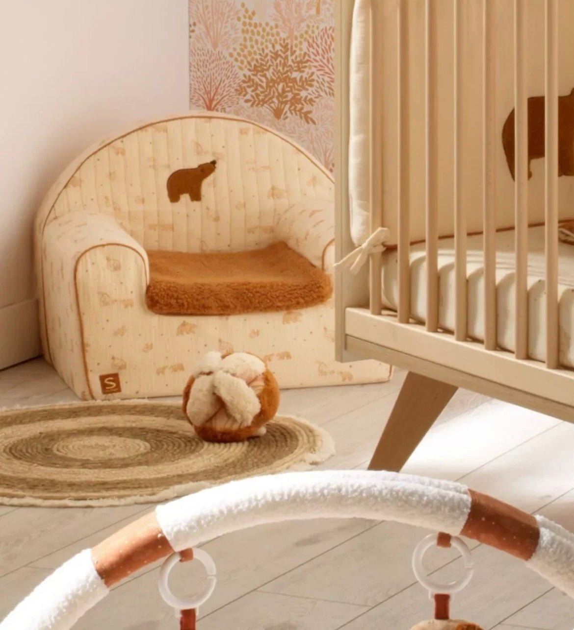 Balle sensorielle en peluche - ORSINO BB Cigogne