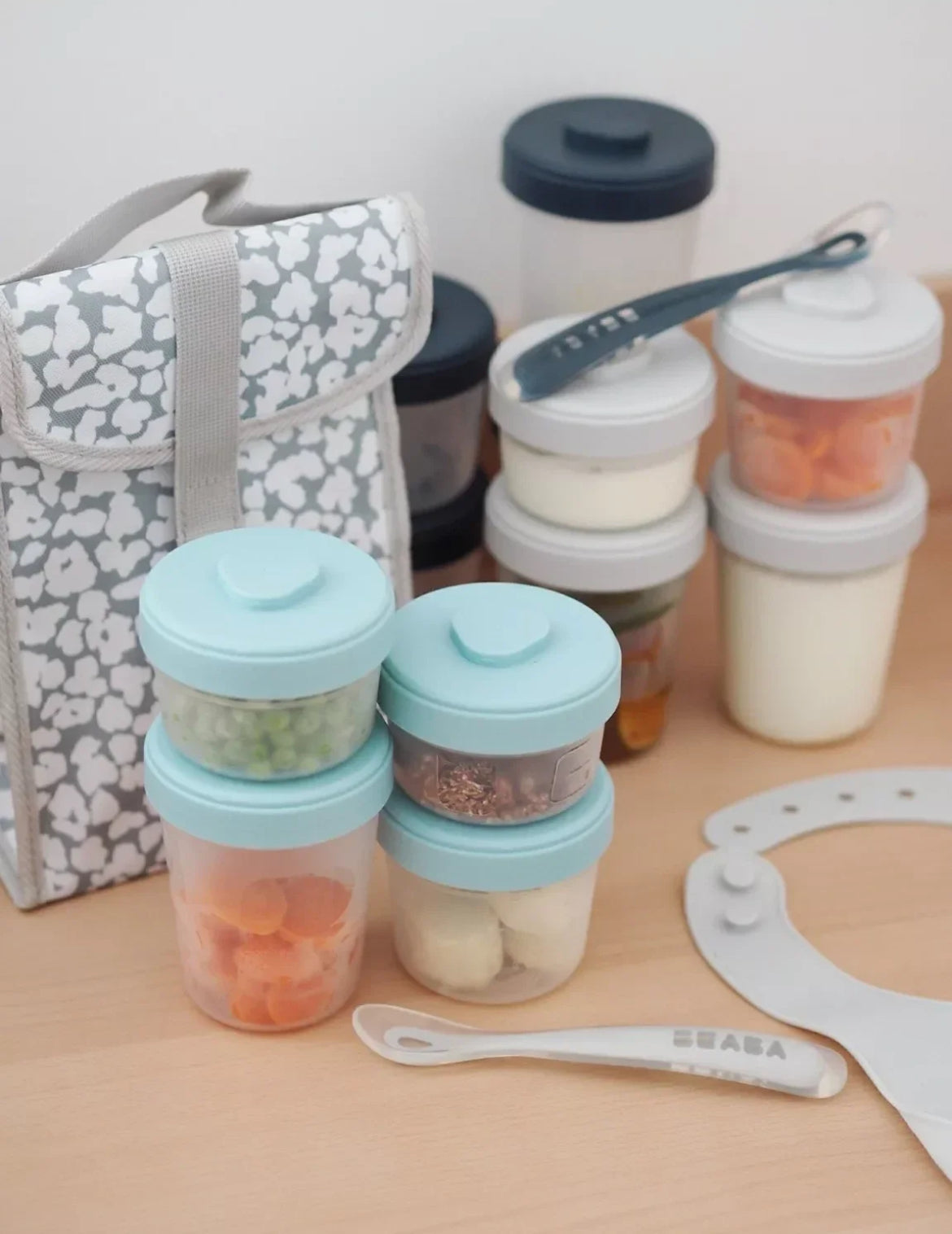 Pot conservation bébé BEABA - BLEU BB Cigogne