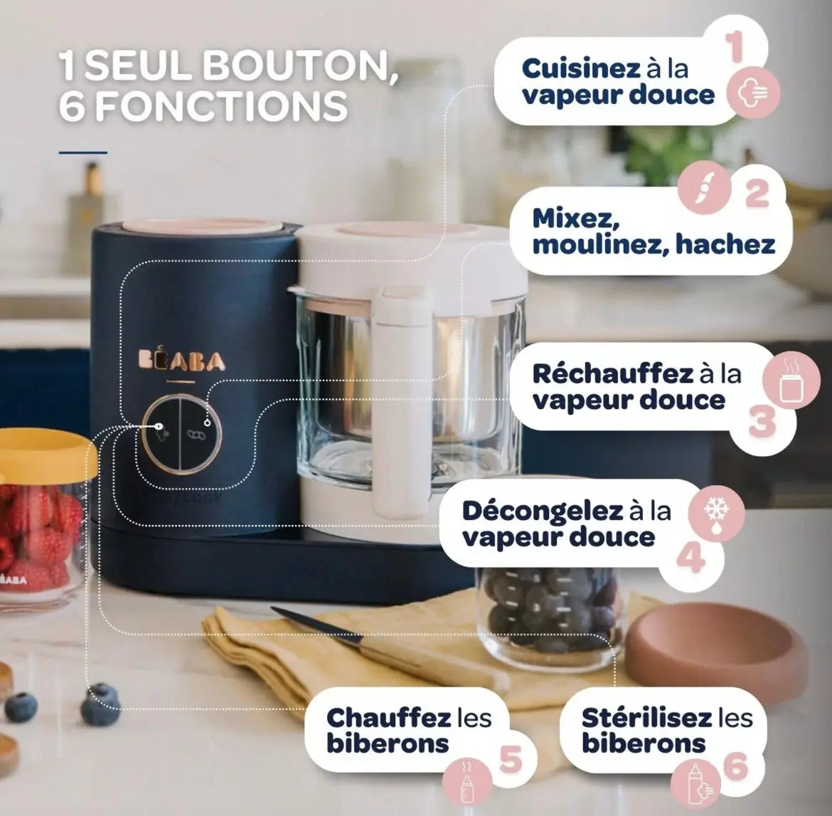 Babycook NEO- Bleu Nuit Beaba